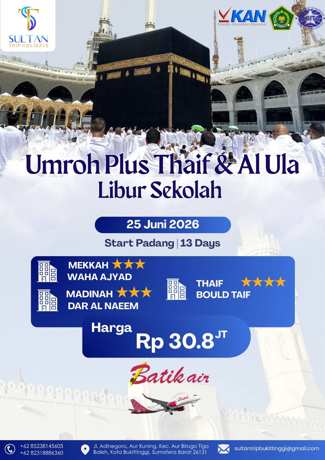 UMROH PLUS THAIF & AL ULA || LIBUR SEKOLAH