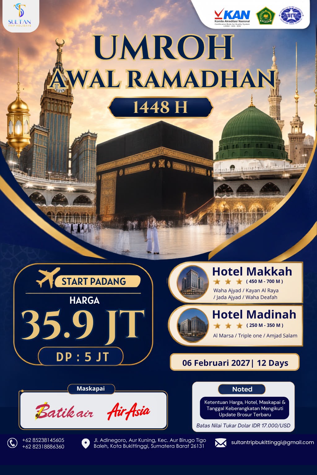 UMROH AWAL RAMADHAN 1448 H